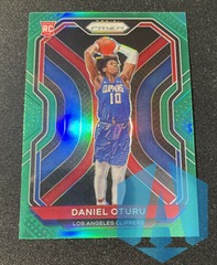 2020-21 NBA Prizm: Daniel Oturu RC Green Prizm Rookie #279 LA Clippers